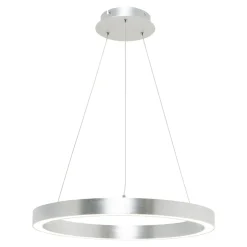 Lampy Wiszące|Zumaline Lampa wisząca LED srebrna CARLO 40 cm
