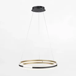 Lampy Wiszące|Paul Neuhaus Lampa wisząca LED Wi-Fi czarno-złota Q-BELUGA z pilotem