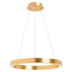 Lampy Wiszące|Zumaline Lampa wisząca LED złota CARLO 40 cm