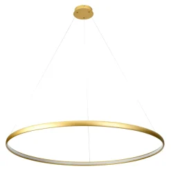 Zumaline Lampa wisząca LED złota CARLO 120 cm