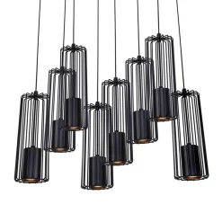 inny Lampa wisząca listwa czarna FALCON 8