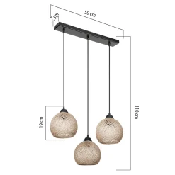 Lampy Wiszące| Lampa wisząca listwa YUMAK 3