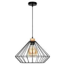 Spot - Light Lampa wisząca loftowa czarna OGLIO I 40 cm