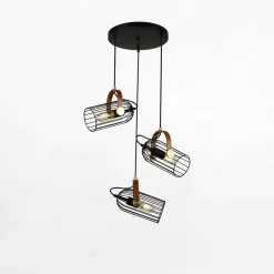 inny Lampa wisząca loftowa czarna ANTOIN 3