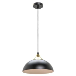 Zumaline Lampa wisząca loftowa czarno-złota SARDA