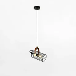 Lampy Wiszące|inny Lampa wisząca loftowa czarna ANTOIN