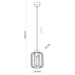 TK Tomasz Krywult Lampa wisząca loftowa GALAXY NEW 1