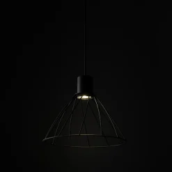 Lampy Wiszące|TK Tomasz Krywult Lampa wisząca loftowa MODESTO BLACK I fi 29,5 cm