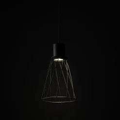 Lampy Wiszące|TK Tomasz Krywult Lampa wisząca loftowa MODESTO BLACK I fi 16 cm