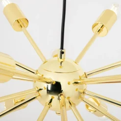 Zumaline Lampa wisząca loftowa złota MANDI 51 cm