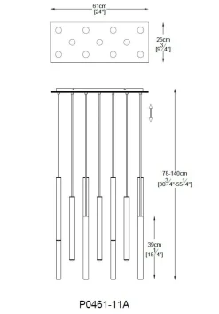 Lampy Wiszące|Zumaline Lampa wisząca LOYA LED P0461-11A-B5SC