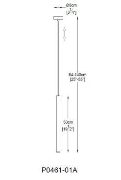 Lampy Wiszące|Zumaline Lampa wisząca LOYA LED P0461-01A-K4K4