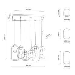 Lampy Wiszące|TK Tomasz Krywult Lampa wisząca MARCO GREEN 6