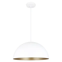 Lampy Wiszące|Zumaline Lampa wisząca matowa biała VELA