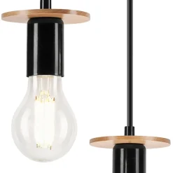 inny Lampa wisząca modern czarna ANGELINA 3