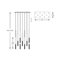 Zumaline Lampa wisząca ONE LED P0461-11L-B5F7
