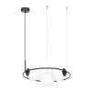 inny Lampa wisząca pierścieniowa 3 klosze kule czarna PARVA