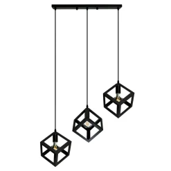 Lampy Wiszące| Lampa wisząca 3-punktowa czarna SWEDEN