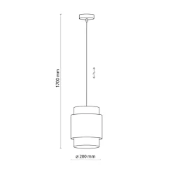 Lampy Wiszące|TK Tomasz Krywult Lampa wisząca rattanowa biała BOHO 20 cm