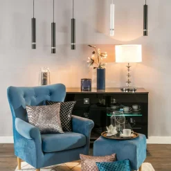 Lampy Wiszące|Luminex Lampa wisząca RENO czarna