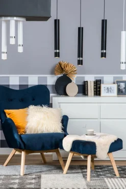 Luminex Lampa wisząca RENO czarna