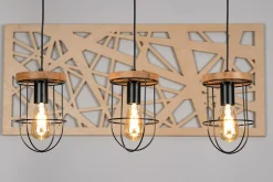 Lampy Wiszące|Spot - Light Lampa wisząca rustykalna drewno dębowe RENO III