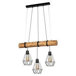 Spot - Light Lampa wisząca rustykalna sosna FORTADA 3