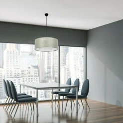 TK Tomasz Krywult Lampa wisząca szarozielona EARTH 50 cm