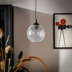 Lampy Wiszące|TK Tomasz Krywult Lampa wisząca tranparentny klosz MIX fi 18 cm