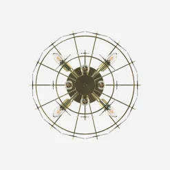 Lampy Wiszące|Zumaline Lampa wisząca transparentne szkło złota NIRA φ43 cm