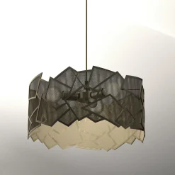 Lampy Wiszące|Luminex Lampa wisząca tytanowe złoto CAMO III