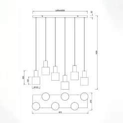 Lampy Wiszące|inny Lampa wisząca wielobarwna AGUDO 6