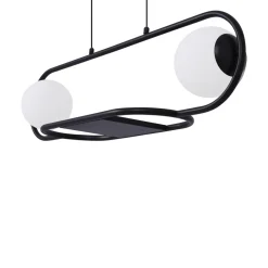 Lampy Wiszące|inny Lampa wisząca z miejscem na kwiaty czarna FINESTRA