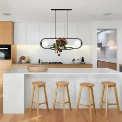 Lampy Wiszące|inny Lampa wisząca z miejscem na kwiaty czarna FINESTRA