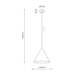 TK Tomasz Krywult Lampa wisząca zielona CONO PEAPOD