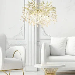 Lampy Wiszące|Zumaline Lampa wisząca złota CINDY