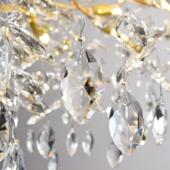 Lampy Wiszące|Zumaline Lampa wisząca złota CINDY II