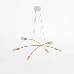 Lampy Wiszące|TK Tomasz Krywult Lampa wisząca złota HELIX VI