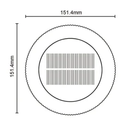 Zumaline Lampa zewnętrzna ogrodowa solarna czarna BLUET
