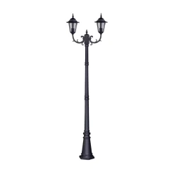 Lampy Ogrodowe|Lampy Ogrodowe|inny Lampa zewnętrzna outdoor 2-ramienna czarna STANDARD