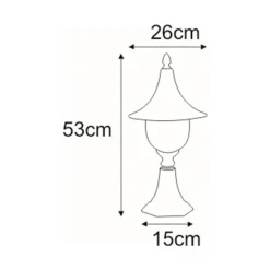 Lampy Ogrodowe|Lampy Ogrodowe|inny Lampa zewnętrzna outdoor stojąca niska czarna BOSTON