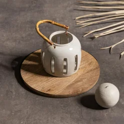 inny Lampion z bambusowym uchwytem MIX 14x14 cm