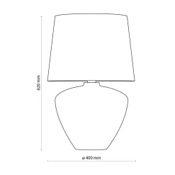Lampy Stołowe|TK Tomasz Krywult Lampka nocna biała FIORD