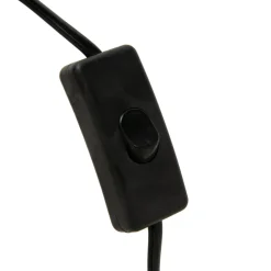 Zumaline Lampka nocna czarno - biała w złote pasy