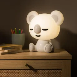 Lampki Nocne|Lampy Do Pokoju Dziecięcego|Zumaline Lampka nocna LED szara KOALA