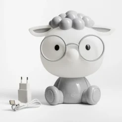 Dzieci Zumaline Lampka nocna LED szara OWCA