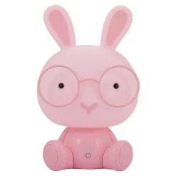 Lampki Nocne|Lampy Do Pokoju Dziecięcego| Lampka nocna różowa LED KRÓLIK