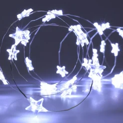 Dekoracje Led|inny Lampki choinkowe gwiazdki led białe światło, 20 szt.