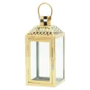 Świece, Świeczniki I Latarenki| Latarenka / lampion złota 41 cm
