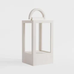 inny Latarenka drewniana biała 35 cm